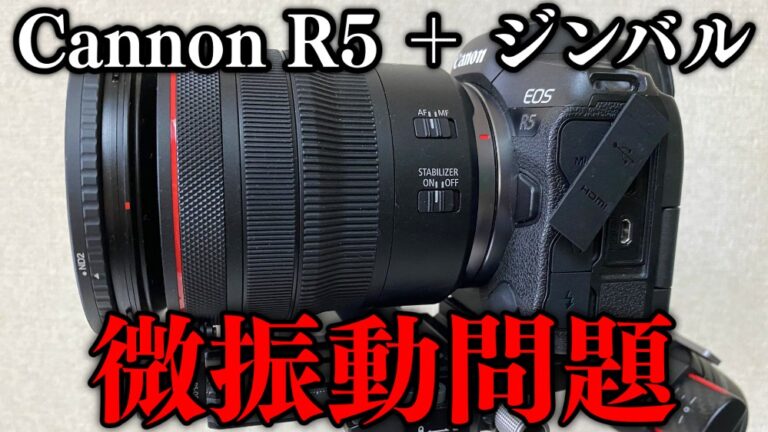 【微振動】動画撮影機として「Cannon R5」の致命的弱点を語りたい